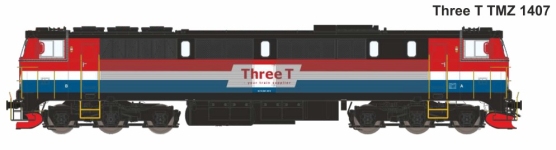 Dekas DK-8750621 - H0 - Diesellok TMZ 1407, Three T, Ep. VI - AC-Digital